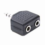 Adaptador de Plug 3.5mm a 2 Jacks 3.5mm, Estéreo