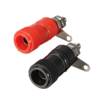 Par de Borners para Chasis Tipo Banana 3.3X1.1CM, Rojo y Negro
