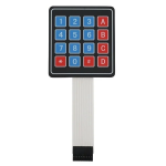 Teclado Matricial de Membrana 4x4 - 16 Dígitos