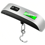 Mini Báscula Digital Portátil con Gancho Colgante y Pantalla LCD, 50KG/110LB