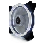 Ventilador de Doble Apertura para Gabinete Gamer con Leds Blancos 120X120X25mm