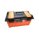Caja Naranja para Herramientas con Compartimentos 19″ Truper