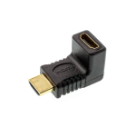 Adaptador HDMI Macho a HDMI Hembra Acodado, HM-2009