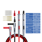 Kit de Cables/Puntas de Prueba para Multímetro 1000V 10A, Puntas Cambiables + Conectores, P1503B - Image 5