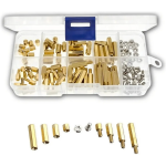Set de 400 Separadores Hexagonales de Latón y Cobre + Tuercas + Tornillos, M2