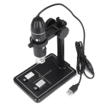 Microscopio Digital Ajustable 1600X, 2MP, 1080P, 8 LED, USB para PC y Smartphone + Soporte Dentado, Color Negro - Image 6