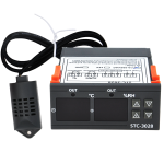Controlador Digital de Temperatura y Humedad para Incubadora 12VDC, STC-3028