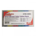 Caja con 100 Piezas de Termoencogible, Colores Variados, de Distintas Medidas, HTSK-100CL
