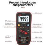 Multímetro Digital con Bluetooth, UNI-T UT60BT - Image 2