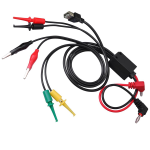 Cables/Puntas de Prueba para Multímetro con Puerto USB, Lagartos y Puntas Tipo Gancho