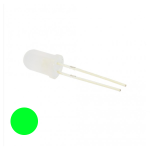 Led Verde Difuso Niebla 5mm, 3-3.4V 20mA