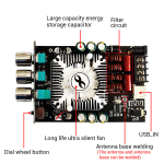 Placa Amplificadora de Audio Digital TDA7498E, 2X160W, con Bluetooth 5.0, ZK-1602T - Image 2