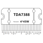 Amplificador de Potencia para Audio, AB, 4 Canales, 45W, TDA7388 - Image 2