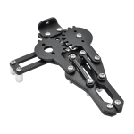 Garra Robótica de Aluminio Color Negro, sin Servomotor