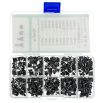 Kit de 200 Interruptores Push Botón NA de 4 pines 6x6mm