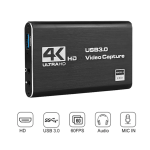 Tarjeta Capturadora de Video y Audio Compatible con HDTV, USB 3.0, 4K, 60FPS, Color Negro - Image 2