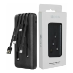 Power Bank 10000 mAh 37W, 5VDC 2.1A, 10.5W, Color Negro, GAR148