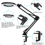 Lupa Flexible de 5X para Escritorio, con Iluminación LED y Alimentación USB, para Reparación - Image 4
