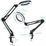 Lupa Flexible de 5X para Escritorio, con Iluminación LED y Alimentación USB, para Reparación - Image 3