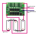Placa de Protección de Batería BMS, 12.6V 3S, 40A - Image 3