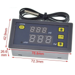 Controlador Digital de Temperatura para Incubadora 110-220VAC, W3230 - Image 3