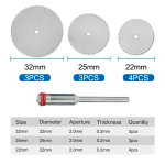Kit de 11 Sierras Circulares para Corte de Metal y Madera - Image 2