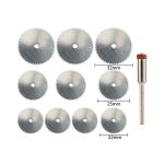 Kit de 11 Sierras Circulares para Corte de Metal y Madera