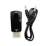 Adaptador HDMI Macho a VGA Hembra con Audio, Color Negro