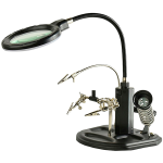 Tercera Mano con Lupa + Soporte para Cautín y Leds, ZD-10Y