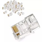 Bolsa de 100 Conectores de Red RJ45 8 Pines CAT6