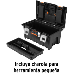 Caja para herramientas con Compartimentos, Broches Metálicos de 22″, Truper - Image 2