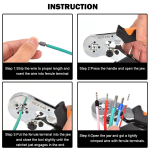 Ponchadora para Terminales AWG 23-7 Tipo Pin + Kit de 1200 Terminales para Cable Aislado AWG 22-7 - Image 4