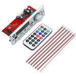 Módulo de Decodificación y Amplificador MP3 con Entrada para Tarjeta SD, USB, FM, AUX, Micrófono y Bluetooth, JX-Y19