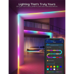Tira de Luces Led RGB 5050 de 1 Rollo de 5 mts, no Impermeable, con Sincronización de Música, Controlable con Aplicación Bluetooth - Image 3