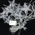 Cortina de Luces Blanco Cálido para Decoración Navideña Tipo Estrellas - Image 2