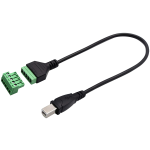 Cable USB Tipo B Macho a Terminales de Tornillo