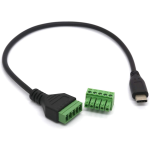 Cable USB Tipo C Macho a Terminales de Tornillo