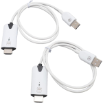 Par de Extensores Inalámbricos Compatibles con HDMI 1080P, Hasta 30 Metros, Color Blanco