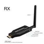 Extensor Inalámbrico Receptor Compatibles con HDMI 1080P, Hasta 50 Metros, Color Negro - Image 2