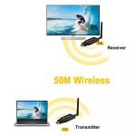Extensor Inalámbrico Receptor Compatibles con HDMI 1080P, Hasta 50 Metros, Color Negro - Image 3