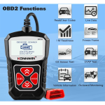 Escáner Automotriz OBD2, Color Negro, KW310 - Image 2