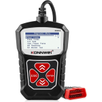 Escáner Automotriz OBD2, Color Negro, KW310