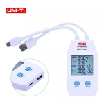 Tester Probador Voltaje y Amperaje Digital, Color Blanco, UNI-T UT658DUAL