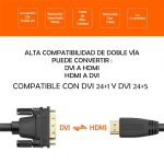 Cable DVI a HDMI de 3 Metros - Image 3