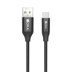 Cable USB 2.0 a Tipo C de 1 Metro, Color Negro, CAB249