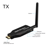 Extensor Inalámbrico Transmisor Compatibles con HDMI 1080P, Hasta 50 Metros, Color Negro - Image 2