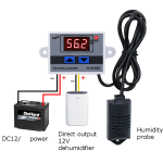 Controlador Digital de Humedad para Incubadora 12VDC, XH-W3005 - Image 2