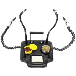 Tercera Mano con 4 Sujetadores Flexibles + Esponja de Latón y Pasta para Soldar, ZD-11M-1