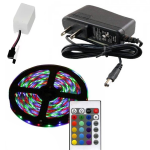 Tira de Luces Led Multicolor 5050 de 5 Metros, Impermeable, con Control Remoto de 24 Teclas