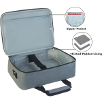 Funda de Transporte para Proyector Compatible con Epson, Color Gris - Image 3